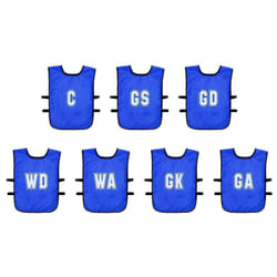 Precision Childrens/Kids Mesh Netball Training Bib (Pack of 7) - 4-9 Years, Royal Blue