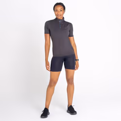 Dare 2B Womens/Ladies Pedal Through It Marl Lightweight Jersey - 16 UK, Black