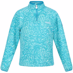 Regatta Childrens/Kids Highton Animal Print Half Zip Fleece Jacket - 3-4 Years, Turquoise