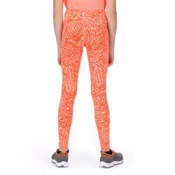 Regatta Childrens/Kids Atkin II Animal Print Leggings - 5-6 Years, Neon Peach
