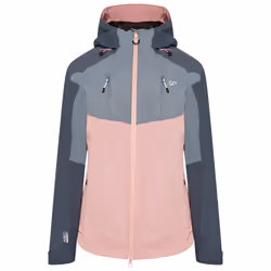 Dare 2B Diverse II, Rain jacket, Female, Adult, Zipper, Polyester, Blue, Pink