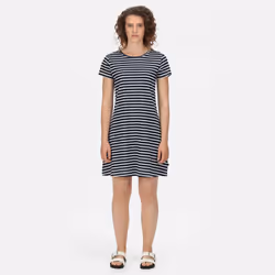 Regatta Womens/Ladies Balia Stripe Swing Dress - 14 UK, Navy/White