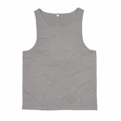 Mantis Mens Drop Arm Holes Vest - XL, Heather Grey Melange
