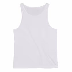 Mantis Mens Drop Arm Holes Vest - S, White