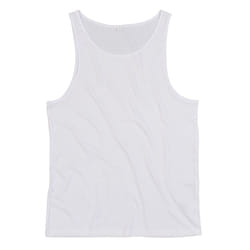 Mantis Mens Drop Arm Holes Vest - M, White