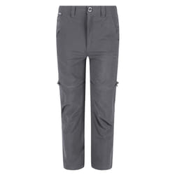 Regatta Childrens/Kids Highton Stretch Zip-Off Walking Trousers - 3-4 Years, Seal Grey
