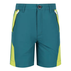 Regatta Childrens/Kids Sorcer II Mountain Shorts - 11-12 Years, Pacific Green/Bright Kiwi
