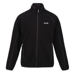 Regatta Mens Hadfield Full Zip Fleece Jacket - L, Black