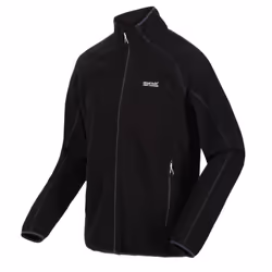 Regatta Mens Hadfield Full Zip Fleece Jacket - L, Black