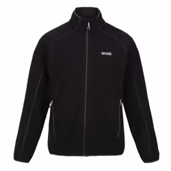 Regatta Mens Hadfield Full Zip Fleece Jacket - 2XL, Black