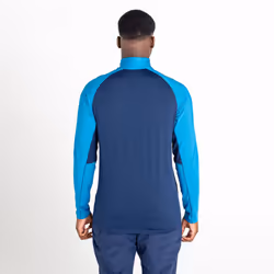 Dare 2B Mens Fuser Core Stretch Half Zip Thermal Top - XS, Nightfall Navy/Dark Methyl Blue