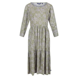 Regatta Womens/Ladies Briella Abstract Long-Sleeved Casual Dress - 16 UK, Green Fields