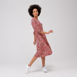 Regatta Womens/Ladies Briella Abstract Long-Sleeved Casual Dress - 10 UK, True Red