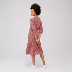 Regatta Womens/Ladies Briella Abstract Long-Sleeved Casual Dress - 10 UK, True Red
