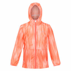 Regatta Childrens/Kids Bagley Gradient Packaway Waterproof Jacket - 9-10 Years, Neon Peach