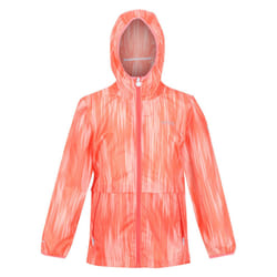 Regatta Childrens/Kids Bagley Gradient Packaway Waterproof Jacket - 9-10 Years, Neon Peach