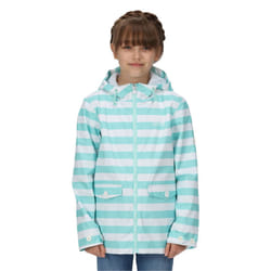 Regatta Childrens/Kids Belladonna Stripe Waterproof Jacket - 11-12 Years, Aruba Blue