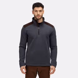 Regatta Mens Holbeck Half Zip Fleece Top - M, Navy