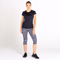 Dare 2B Womens/Ladies Corral T-Shirt - 18 UK, Black/Black