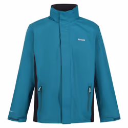 Regatta Great Outdoors Mens Outdoor Classic Matt Hooded Waterproof Jacket - S, Pacific Green/Black
