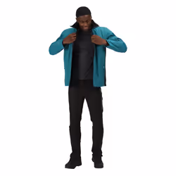 Regatta Great Outdoors Mens Outdoor Classic Matt Hooded Waterproof Jacket - S, Pacific Green/Black