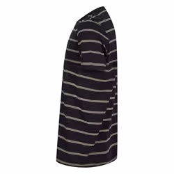 Front Row Mens Striped T-Shirt - XS, Black/Khaki