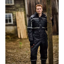 Regatta Mens Pro Waterproof Overalls - S, Black