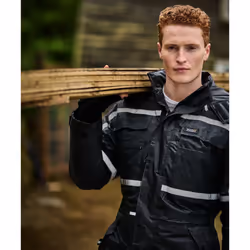 Regatta Mens Pro Waterproof Overalls - S, Black