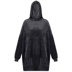Regatta Unisex Adult Snuggler Fleece Oversized Hoodie - One Size, Seal Grey
