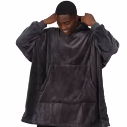 Regatta Unisex Adult Snuggler Fleece Oversized Hoodie - One Size, Seal Grey