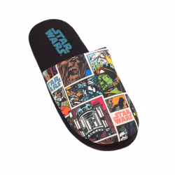 Star Wars Mens Comic Slippers - 9 UK-10 UK, Black