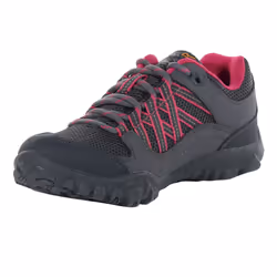 Regatta Childrens/Kids Edgepoint Waterproof Walking Shoes - 13 UK Child, Steel/Pink Fusion