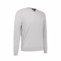 Callaway Mens Ribbed V Neck Merino Sweater - M, Pearl Blue