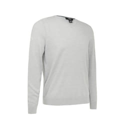 Callaway Mens Ribbed V Neck Merino Sweater - M, Pearl Blue