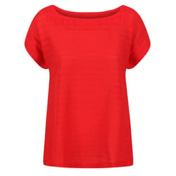 Regatta Womens/Ladies Adine Stripe T-Shirt - 18 UK, True Red