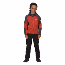 Regatta Childrens/Kids Dissolver V Fleece - 7-8 Years, Fiery Red/India Grey