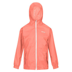 Regatta Great Outdoors Childrens/Kids Pack It Jacket III Waterproof Packaway Black - 5-6 Years, Fusion Coral