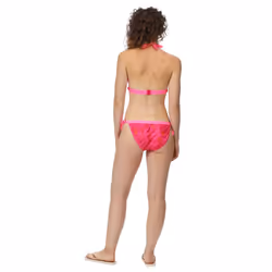 Regatta Womens/Ladies Flavia Palm Leaf Bikini Bottoms - 14 UK, Fusion Pink