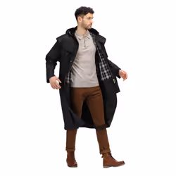 Regatta Mens Cranbrook Waterproof Wax Jacket - 3XL, Black