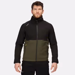 Regatta Mens Surrender Soft Shell Jacket - L, Dark Khaki/Black