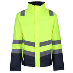 Regatta Mens High-Vis Bomber Jacket - L, Yellow/Navy