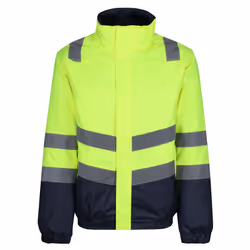 Regatta Mens High-Vis Insulated Jacket - M, Yellow/Navy