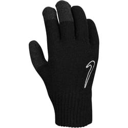 Nike Mens Knitted Twisted Grip Gloves - S-M, Black