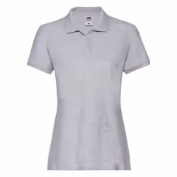 Fruit Of The Loom Ladies Lady-Fit Premium Short Sleeve Polo Shirt - XS, Athletic Heather Grey