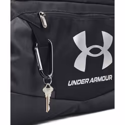 Under Armour Undeniable 5.0 Duffle Bag - 10.1in x 21.7in x 10.6in, Black/Metallic Silver