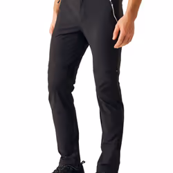 Regatta Mens Mountain Zip-Off Trousers - 40R, Black