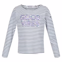 Regatta Childrens/Kids Clarabee Slogan Long-Sleeved T-Shirt - 9-10 Years, Balsam Green
