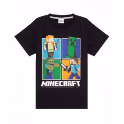 Minecraft Boys Short Pyjama Set - 8-9 Years, Black/Heather Grey/Green
