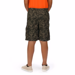 Regatta Kids Shorewalk Multi Pocket Shorts - 3-4 Years, Grape Leaf Camo