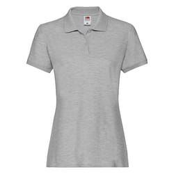 Fruit of the Loom Womens/Ladies Premium Polo Shirt - XS, Athletic Heather Grey